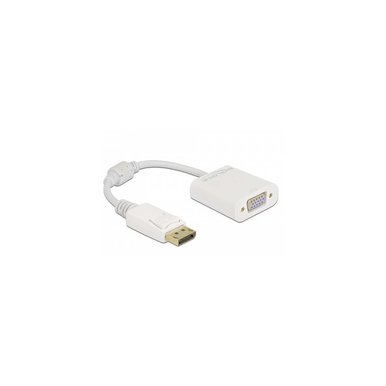 DELOCK DisplayPort 1.2 to VGA Adapter - Passive, White — Buy in Cyprus with Fast Delivery