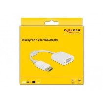 DELOCK DisplayPort 1.2 to VGA Adapter - Passive, White — Buy in Cyprus with Fast Delivery