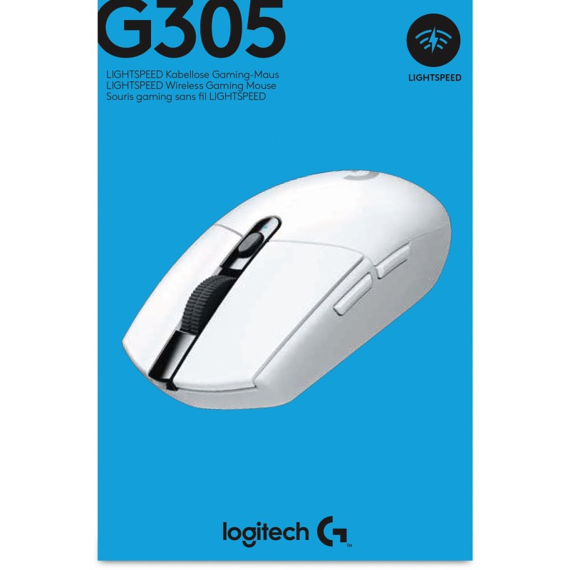 Buy Logitech G305 Gaming Mouse Wireless white - G305 - Ambidextrous, 12k DPI, 2.... in Cyprus, Nicosia, Limassol, Larnaka, Pafos