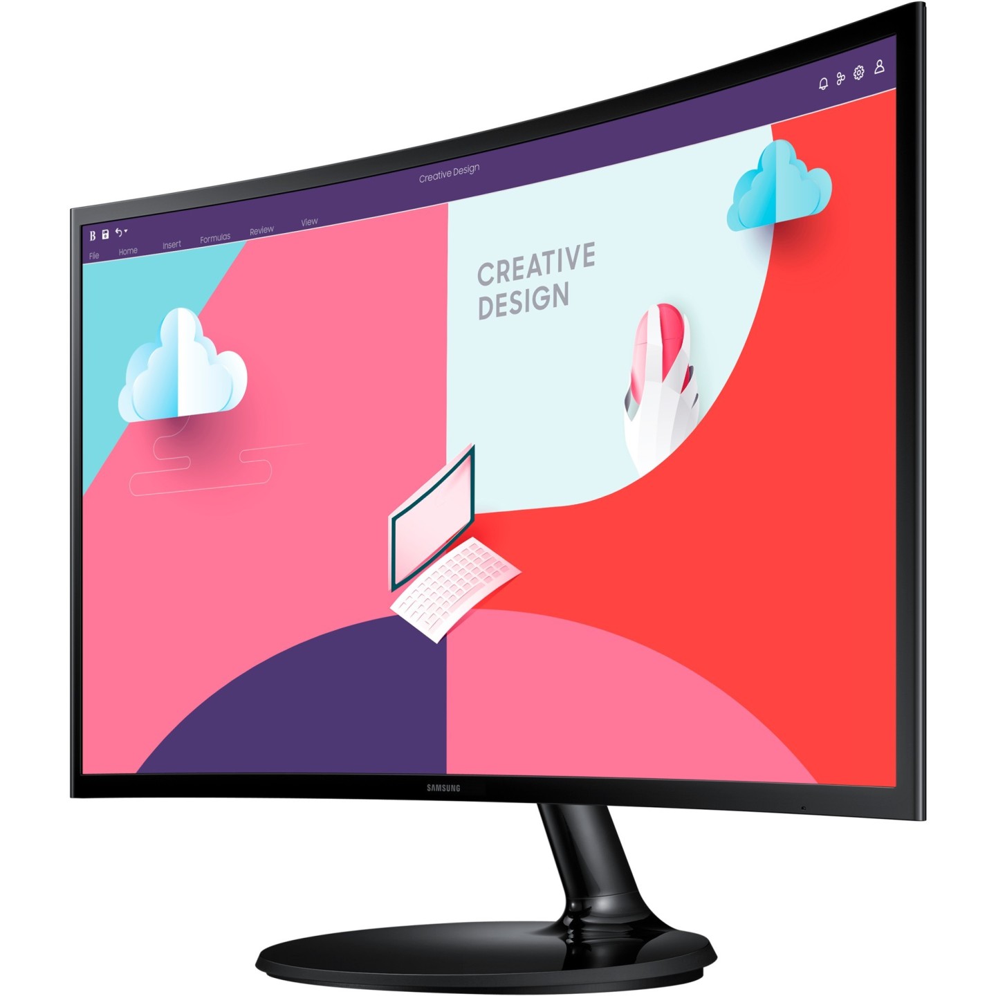 Samsung 27-inch C27F364EAU Full HD Curved Monitor - 1080p 75Hz 4ms VA - Black (Boxed) — Buy in Cyprus with Fast Delivery