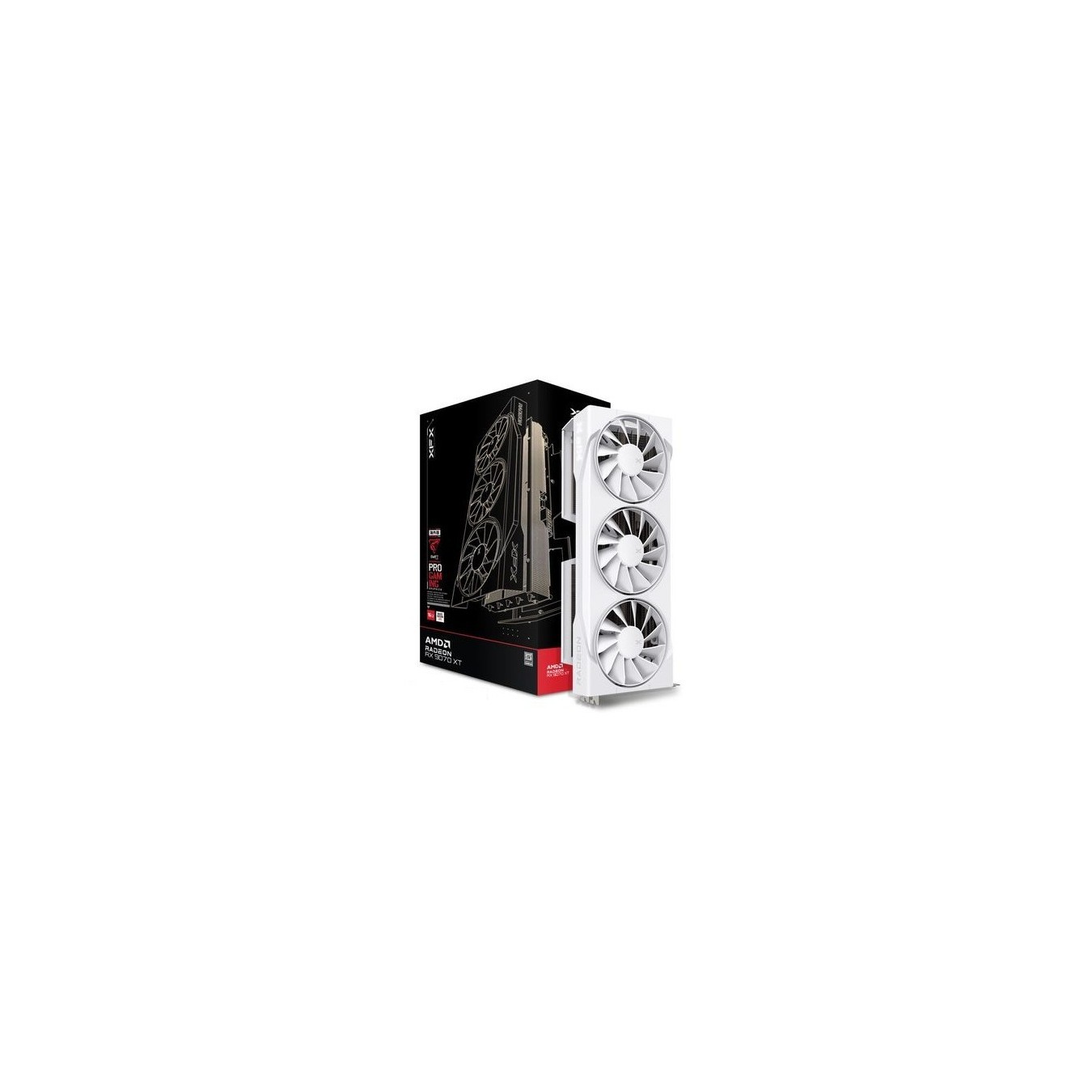RX 9070 XT 16GB XFX Swift Gaming GDDR6 3 Fan white - RX 9070 XT - White, 16GB GDDR6 — Buy in Cyprus with Fast Delivery