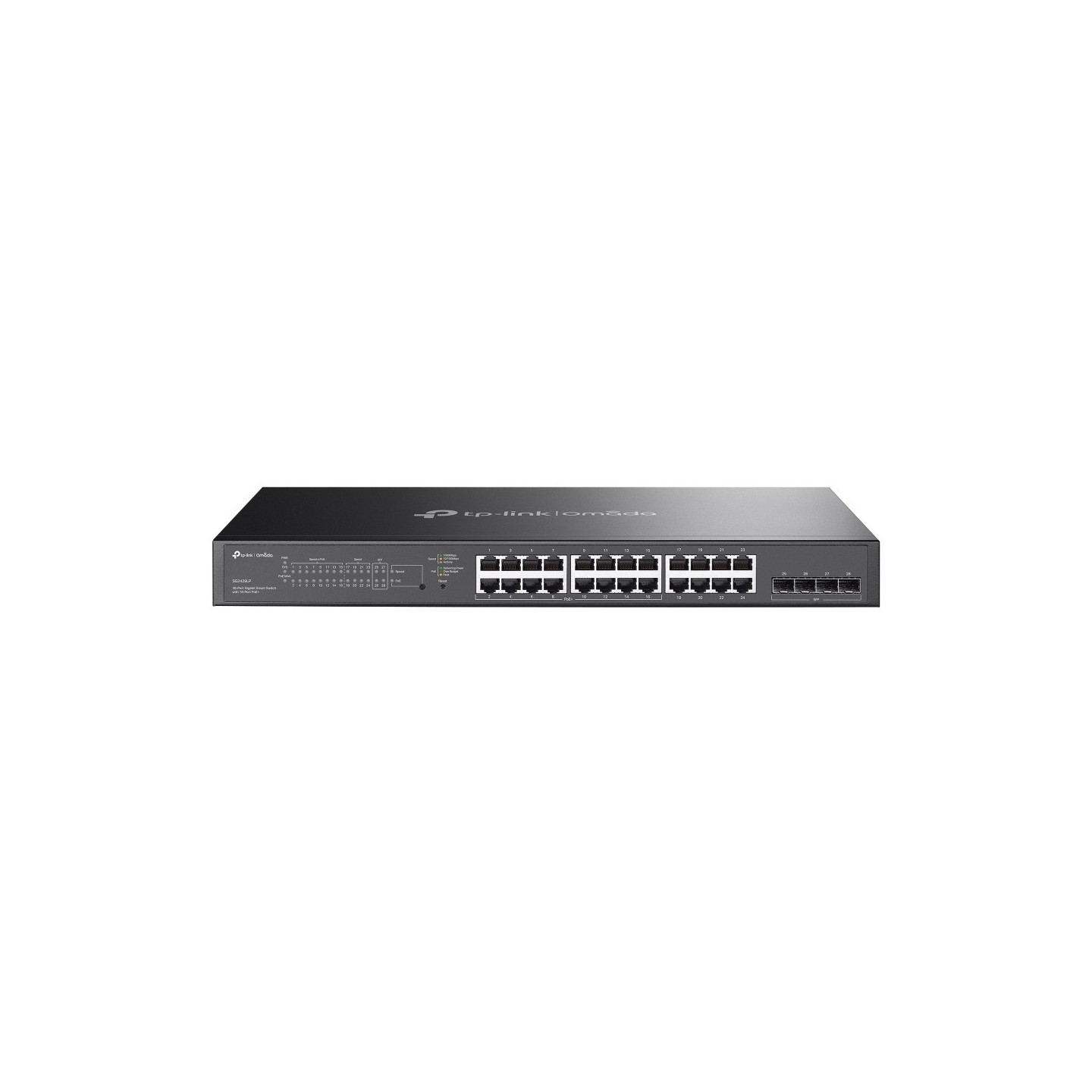TP-Link Omada SG2428LP - SG2428LP - 24-Port PoE+ Smart Switch, Rackmount, 131-250 W — Buy in Cyprus with Fast Delivery