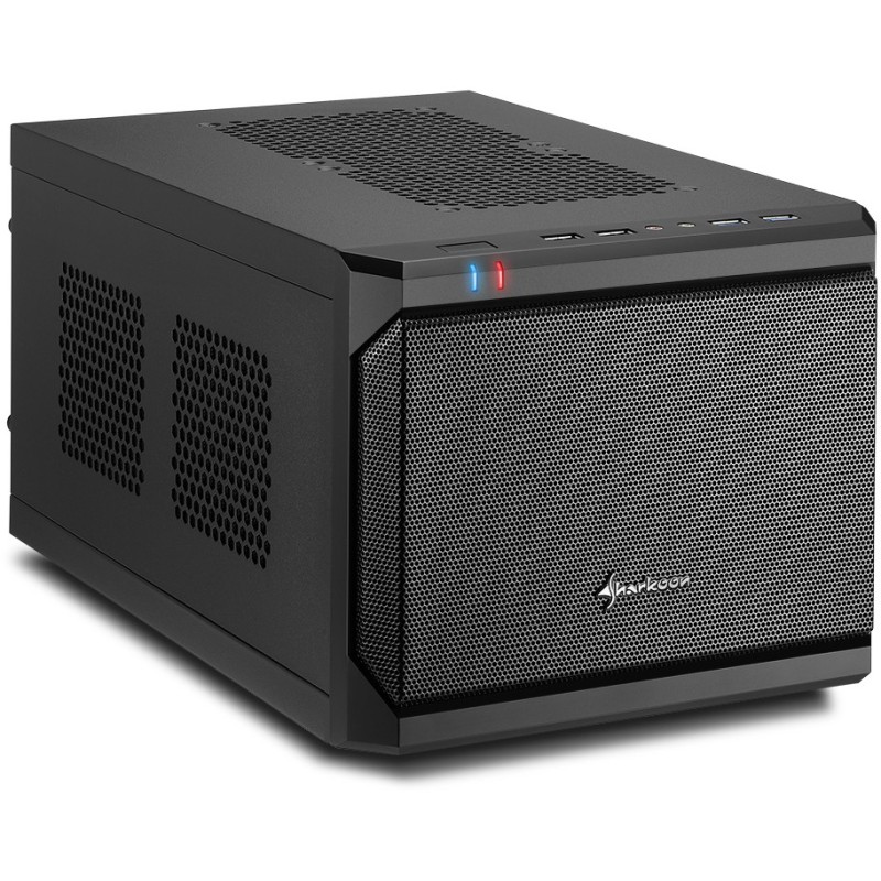 Buy Sharkoon QB One Mini-ITX PC Case - QB One - Black, USB 2.0/3.0 in Cyprus, Nicosia, Limassol, Larnaka, Pafos
