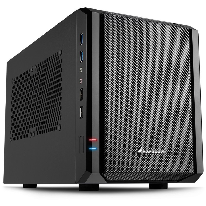 Buy Sharkoon QB One Mini-ITX PC Case - QB One - Black, USB 2.0/3.0 in Cyprus, Nicosia, Limassol, Larnaka, Pafos