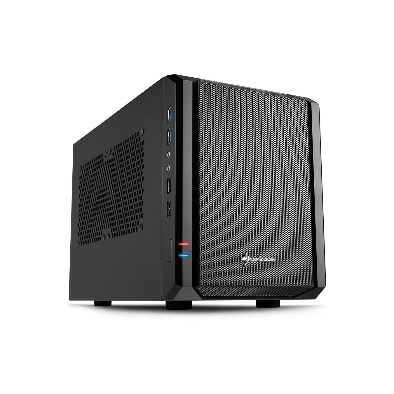 Sharkoon QB One Mini-ITX PC Case - QB One - Black, USB 2.0/3.0 — Buy in Cyprus with Fast Delivery