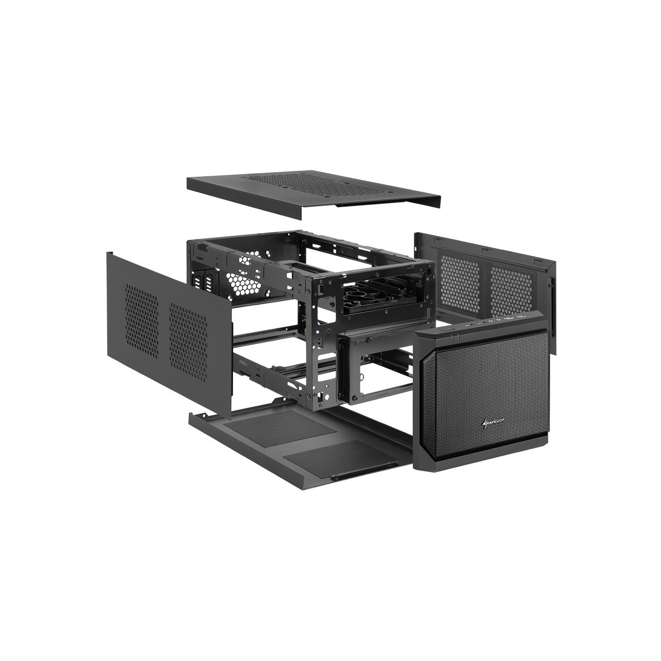 Sharkoon QB One Mini-ITX PC Case - QB One - Black, USB 2.0/3.0 — Buy in Cyprus with Fast Delivery