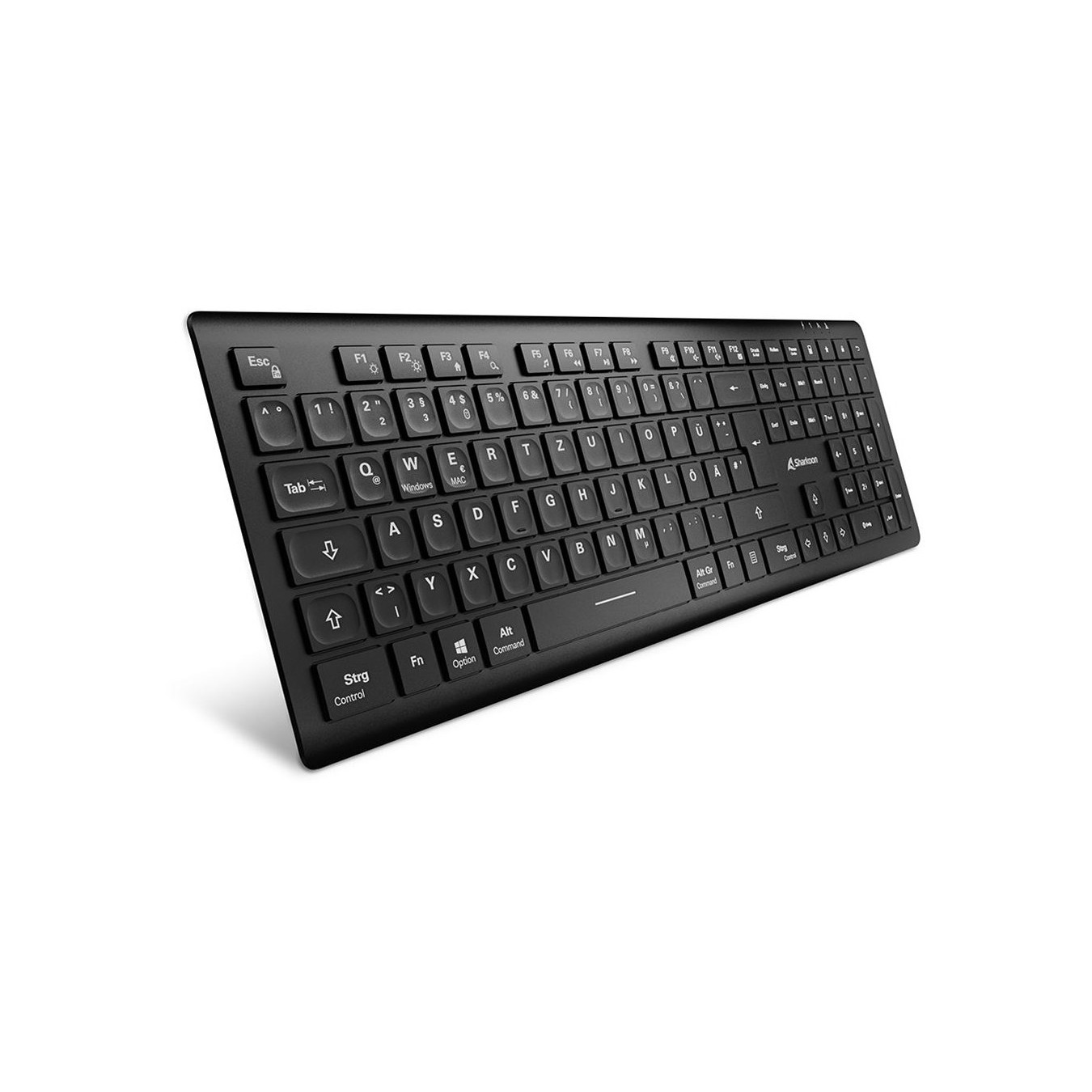 Sharkoon OfficePal - K30W - DE Layout, Rubberdome, Black — Buy in Cyprus with Fast Delivery