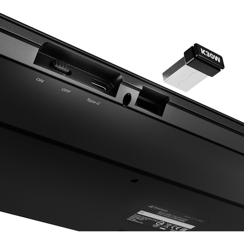 Buy Sharkoon OfficePal - K30W - DE Layout, Rubberdome, Black in Cyprus, Nicosia, Limassol, Larnaka, Pafos