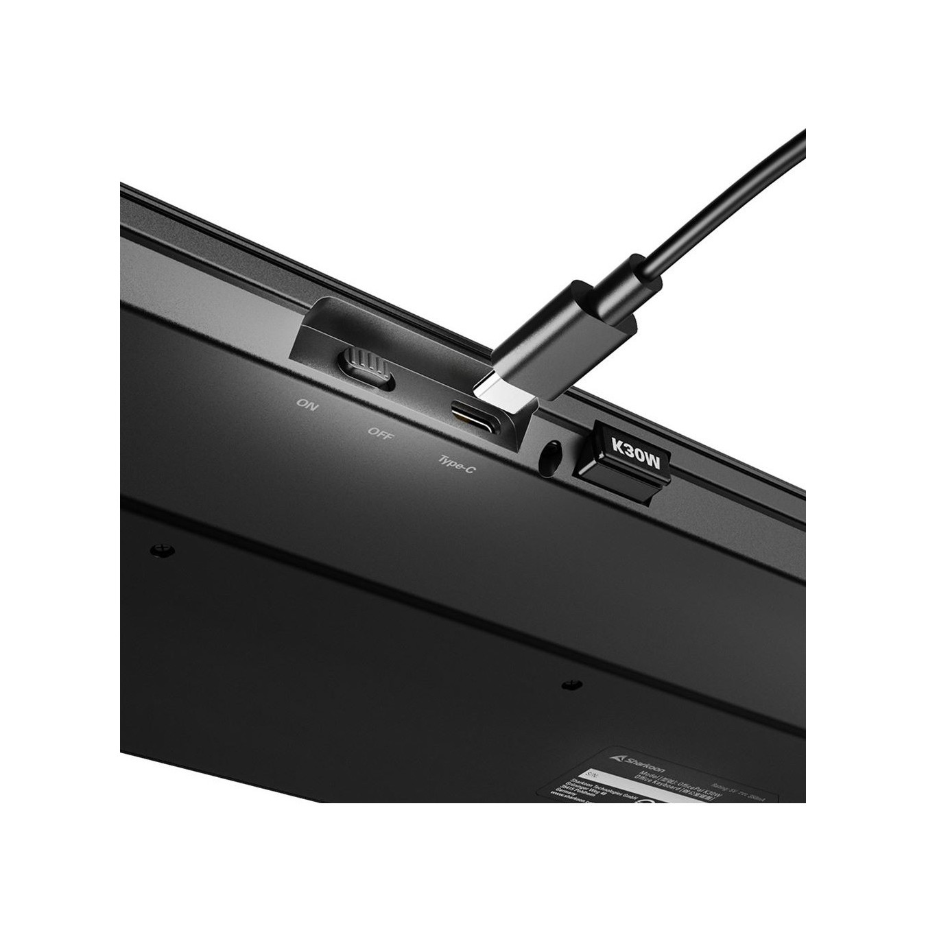 Sharkoon OfficePal - K30W - DE Layout, Rubberdome, Black — Buy in Cyprus with Fast Delivery