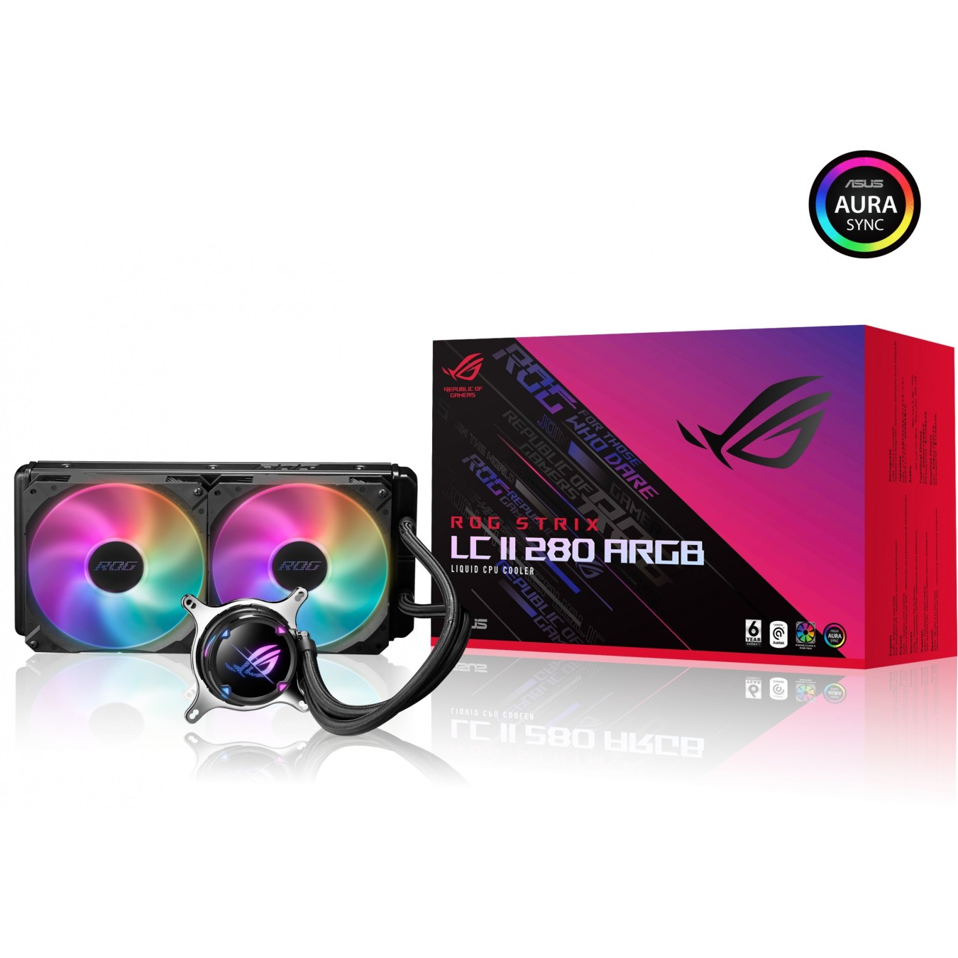 ASUS ROG Strix LC II 280 ARGB - LC II 280 - 2x120mm PWM ARGB Fans — Buy in Cyprus with Fast Delivery