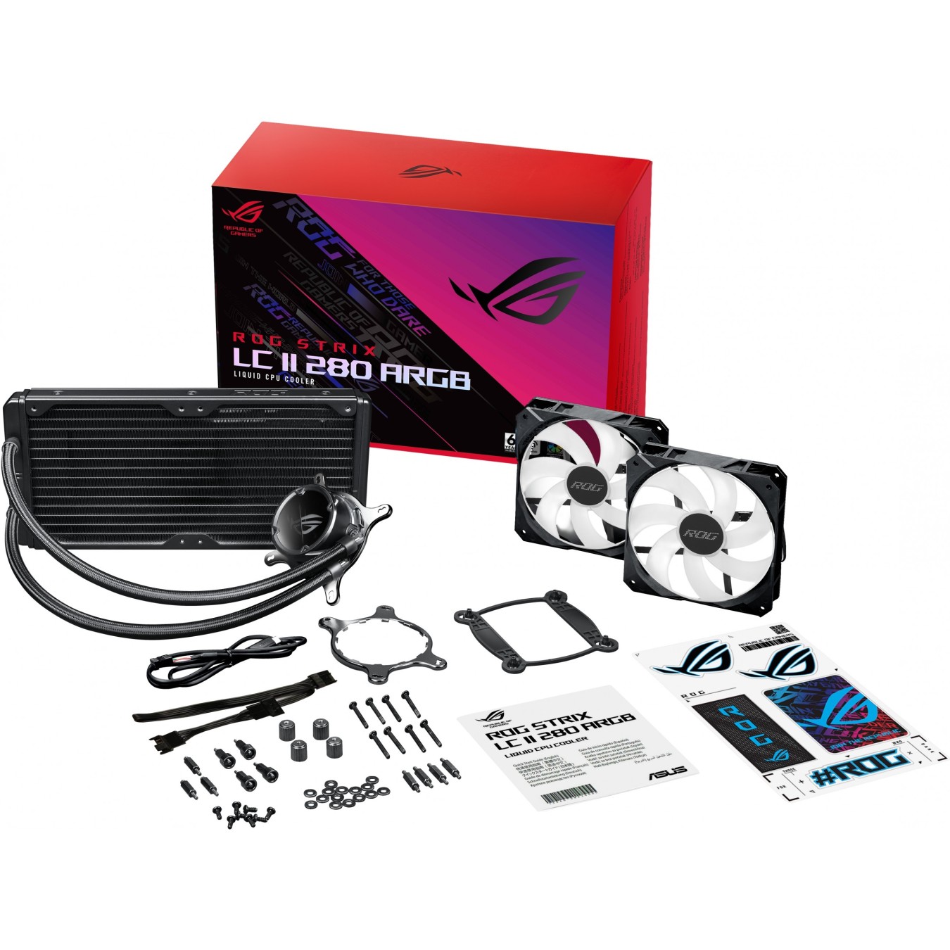 ASUS ROG Strix LC II 280 ARGB - LC II 280 - 2x120mm PWM ARGB Fans — Buy in Cyprus with Fast Delivery
