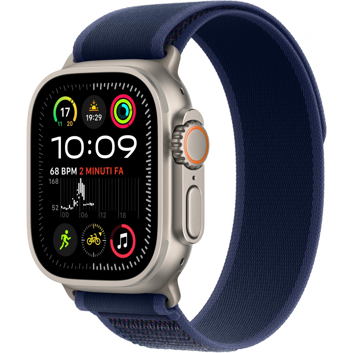 Apple Watch Ultra 2 - 49mm Natural Titanium - GPS + Cellular, Blue Trail Loop (M/L) — Buy in Cyprus with Fast Delivery