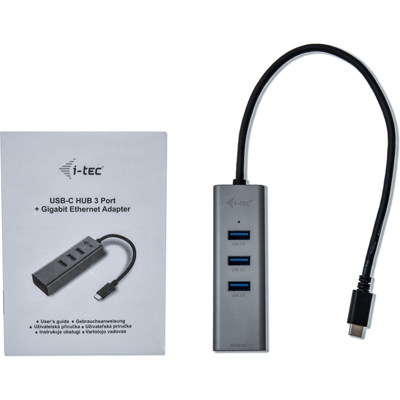 Buy D I-TEC USB-C 3-Port Hub + GLAN in Cyprus, Nicosia, Limassol, Larnaka, Pafos