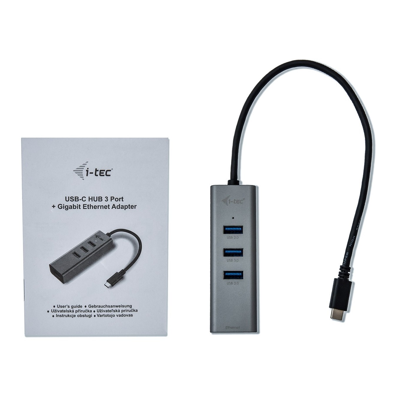 D I-TEC USB-C 3-Port Hub + GLAN — Buy in Cyprus with Fast Delivery