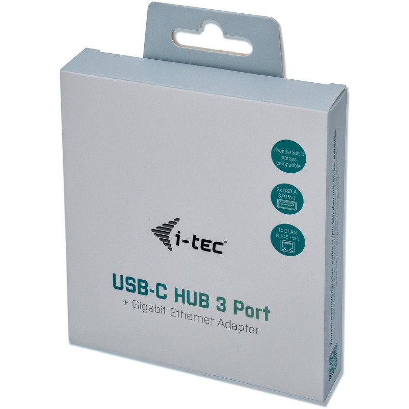 Buy D I-TEC USB-C 3-Port Hub + GLAN in Cyprus, Nicosia, Limassol, Larnaka, Pafos