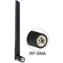 DELOCK WLAN RP-SMA Antenna 802.11ac/a/b/g/n Omni-Directional - Black, 3-5 dBi — Buy in Cyprus with Fast Delivery