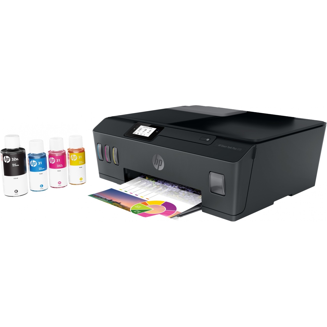 HP Smart Tank Plus 570 All-in-One Inkjet Printer - 570 - Color, A4, Wi-Fi — Buy in Cyprus with Fast Delivery