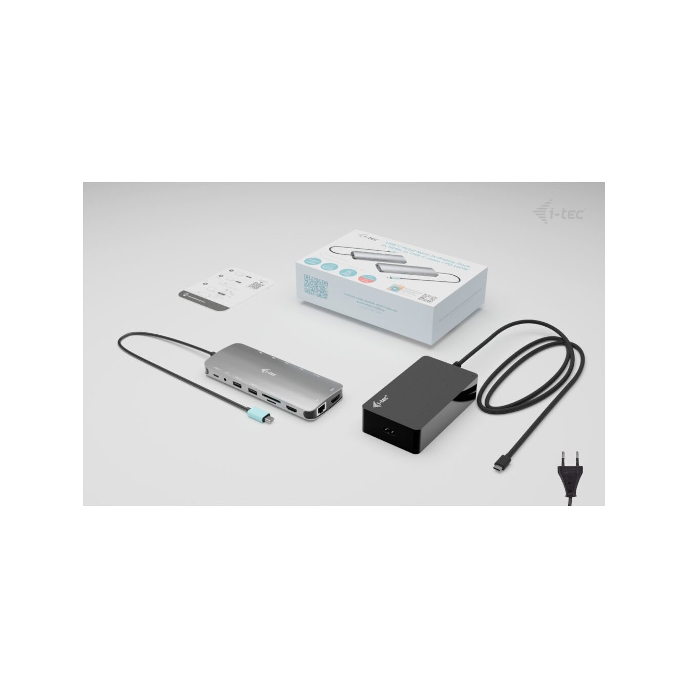 I-TEC USB-C Metal Nano 3x Display Docking Station - 2x HDMI, LAN, Audio — Buy in Cyprus with Fast Delivery