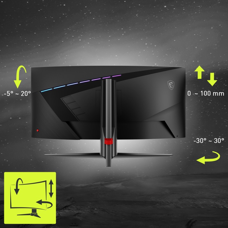 Buy MSI MAG 345CQRDE - 34-inch UWQHD 3440x1440, 180Hz Curved Ultrawide Monitor in Cyprus, Nicosia, Limassol, Larnaka, Pafos