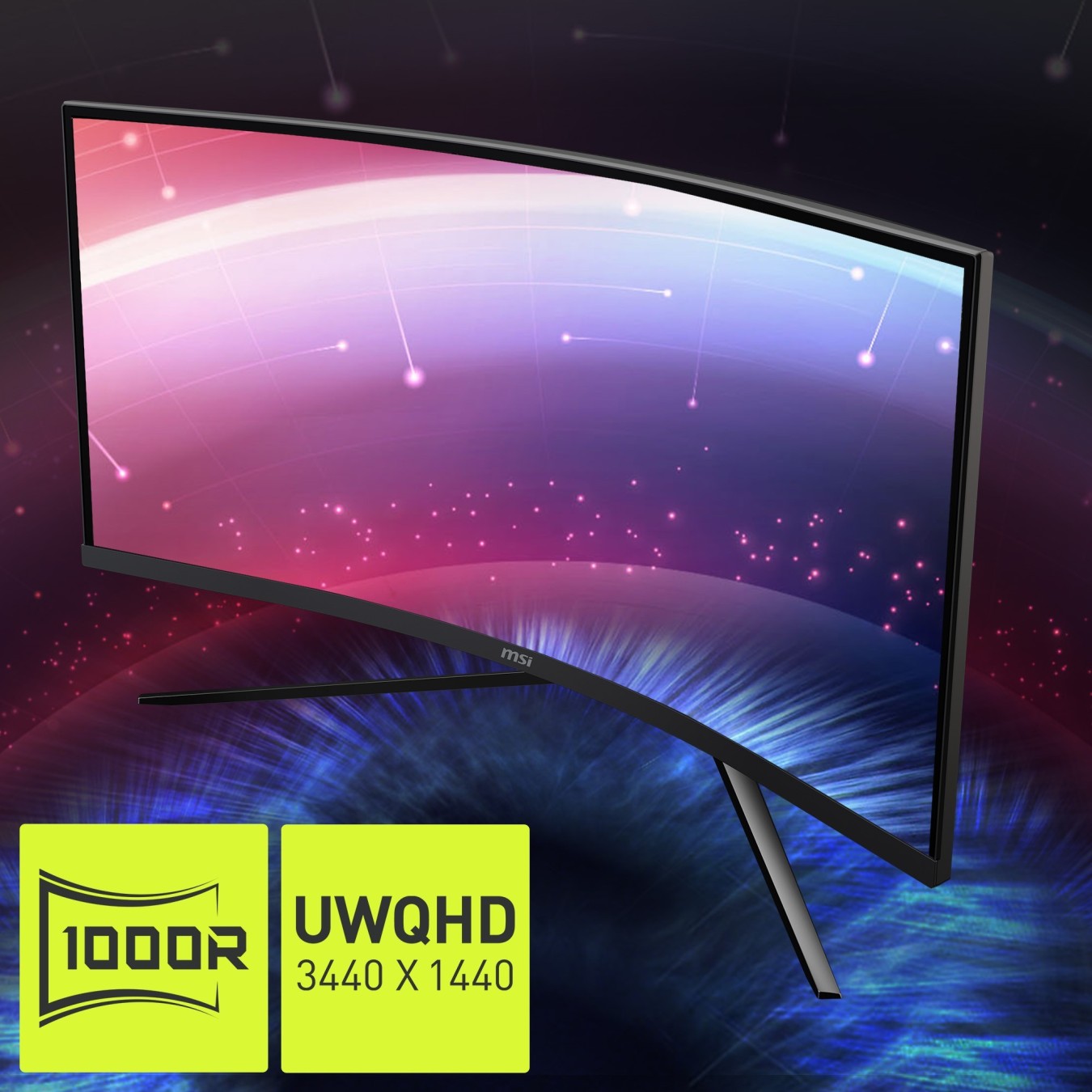 MSI MAG 345CQRDE - 34-inch UWQHD 3440x1440, 180Hz Curved Ultrawide Monitor — Buy in Cyprus with Fast Delivery