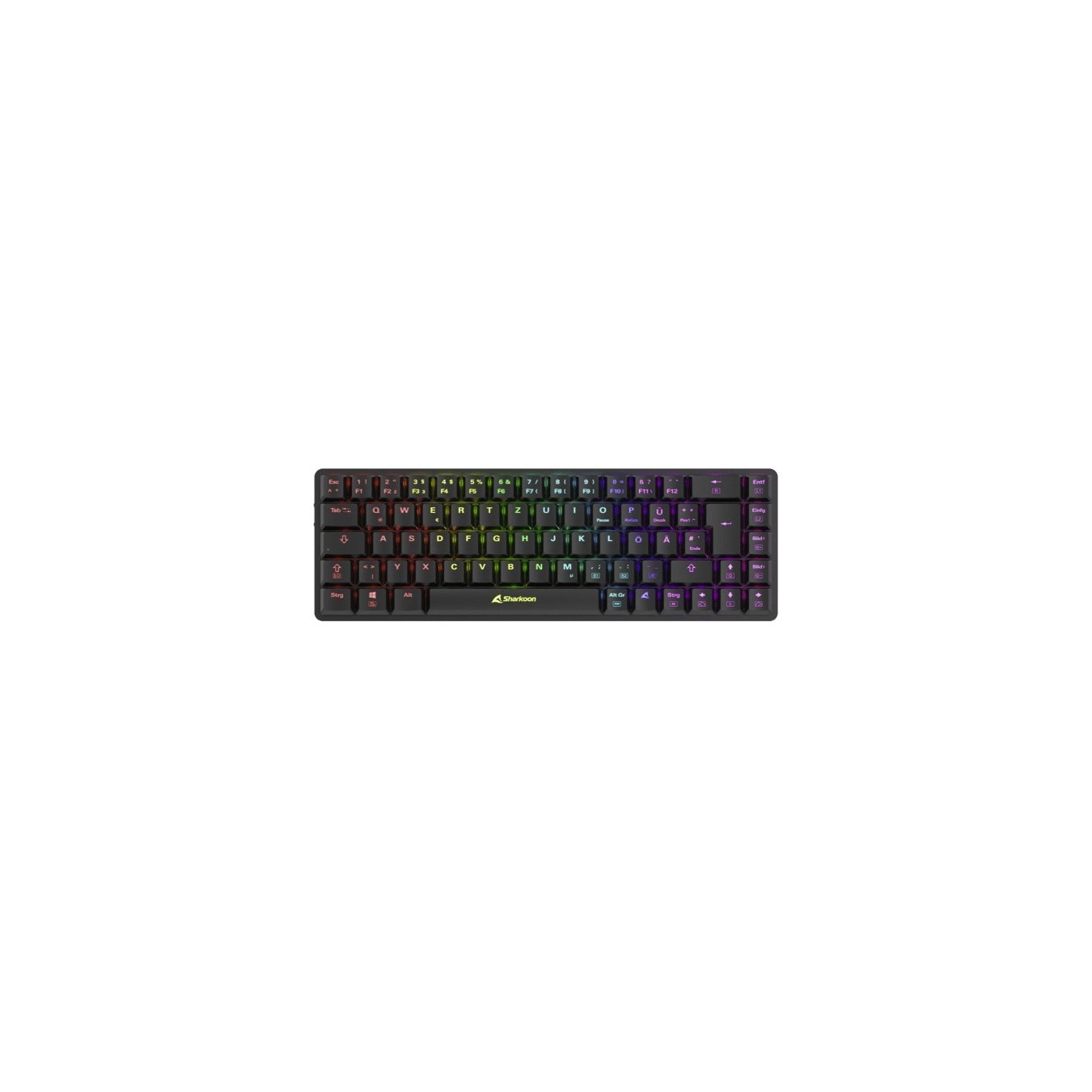 Sharkoon PureWriter Gaming Keyboard - W65 - Black-Red DE layout, 65% — Buy in Cyprus with Fast Delivery