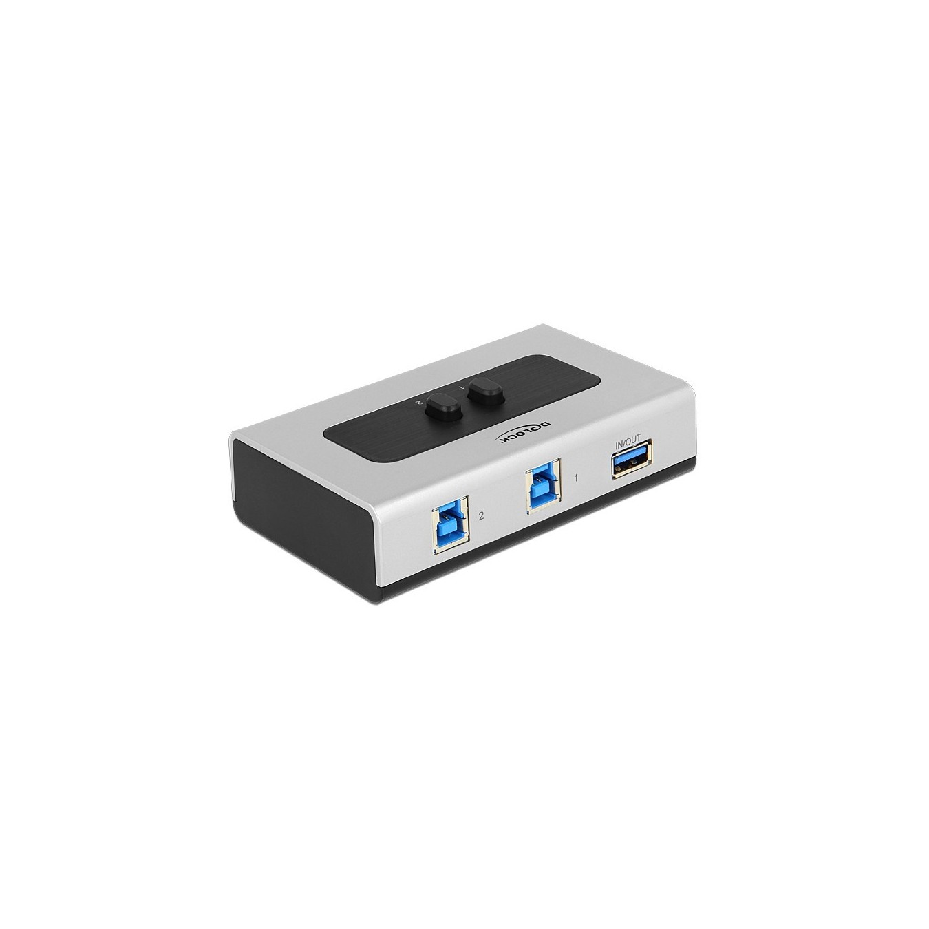 DELOCK USB 3.0 2-Port Manual Bidirectional Switch - Compact design, 2x USB-A — Buy in Cyprus with Fast Delivery