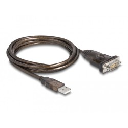 Buy Delock USB 2.0 Type-A to RS-232 DB9 Serial Adapter in Cyprus, Nicosia, Limassol, Larnaka, Pafos