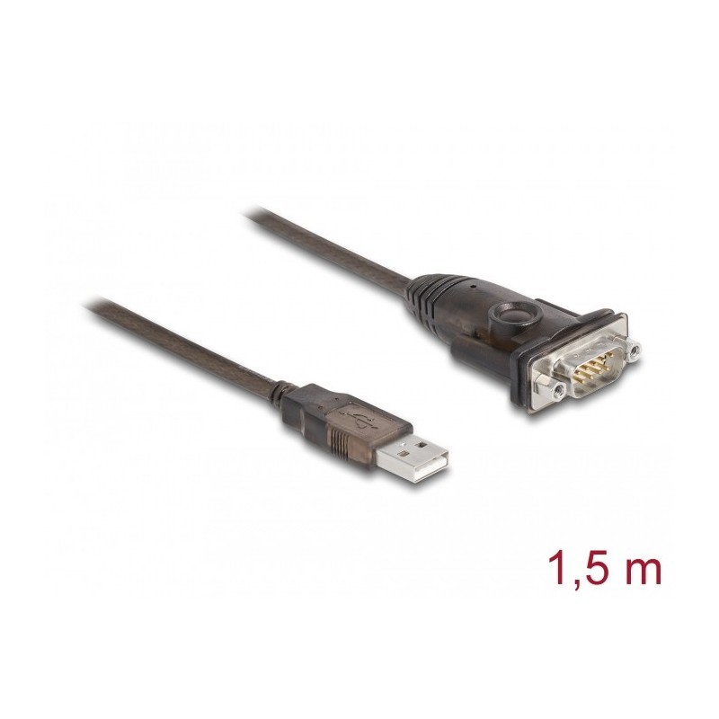 Buy Delock USB 2.0 Type-A to RS-232 DB9 Serial Adapter in Cyprus, Nicosia, Limassol, Larnaka, Pafos