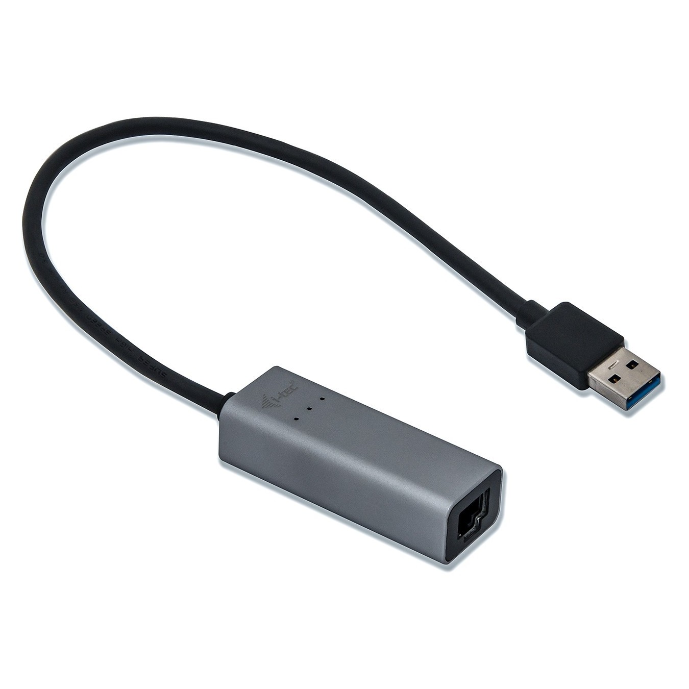 D-TEC USB 3.0 Metal Gigabit Ethernet Adapter - USB 3.0 to RJ-45, LED Indicator, Notebook/Tablet/PC, Windows/macOS