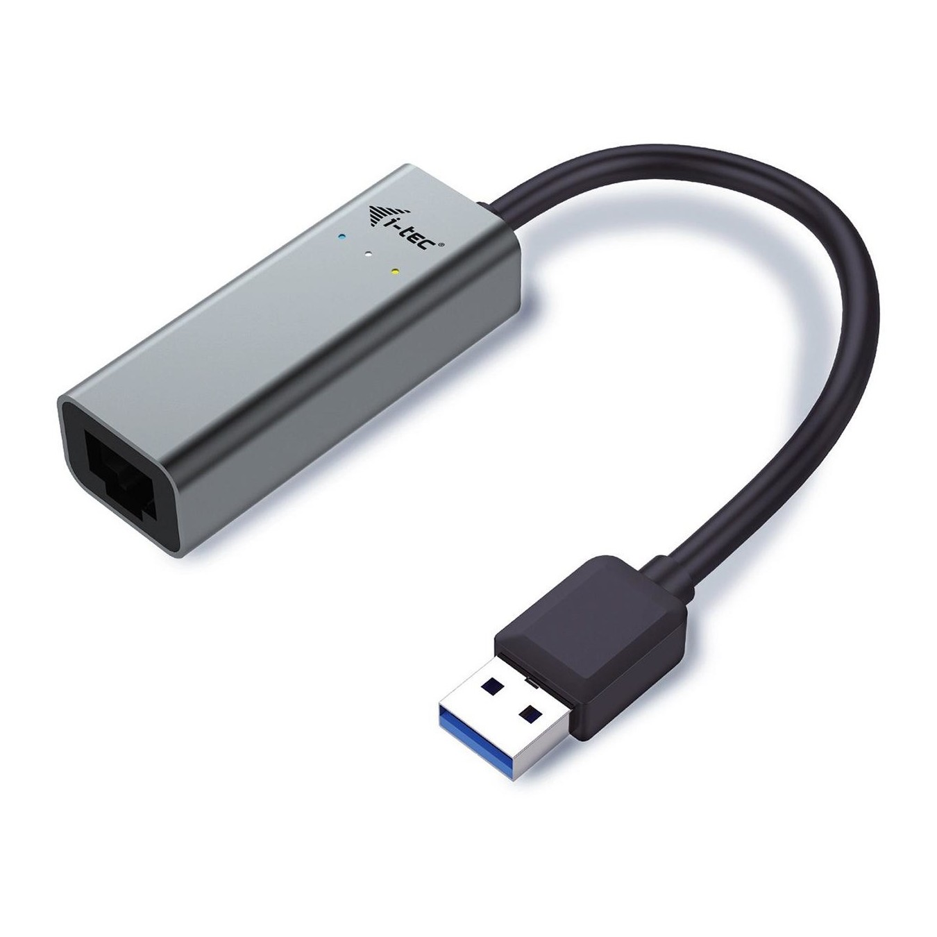 D-TEC USB 3.0 Metal Gigabit Ethernet Adapter - USB 3.0 to RJ-45, LED Indicator, Notebook/Tablet/PC, Windows/macOS