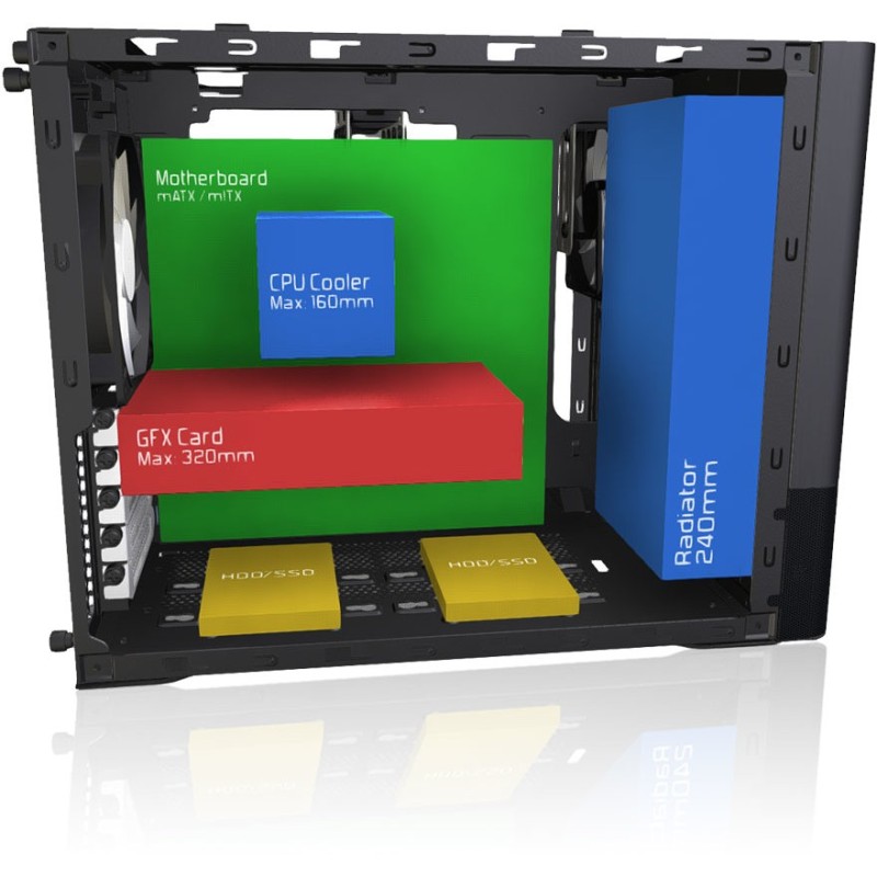 Buy Tower Fractal Design Node 804 Black - Node 804 - Micro-ATX Tower Case in Cyprus, Nicosia, Limassol, Larnaka, Pafos