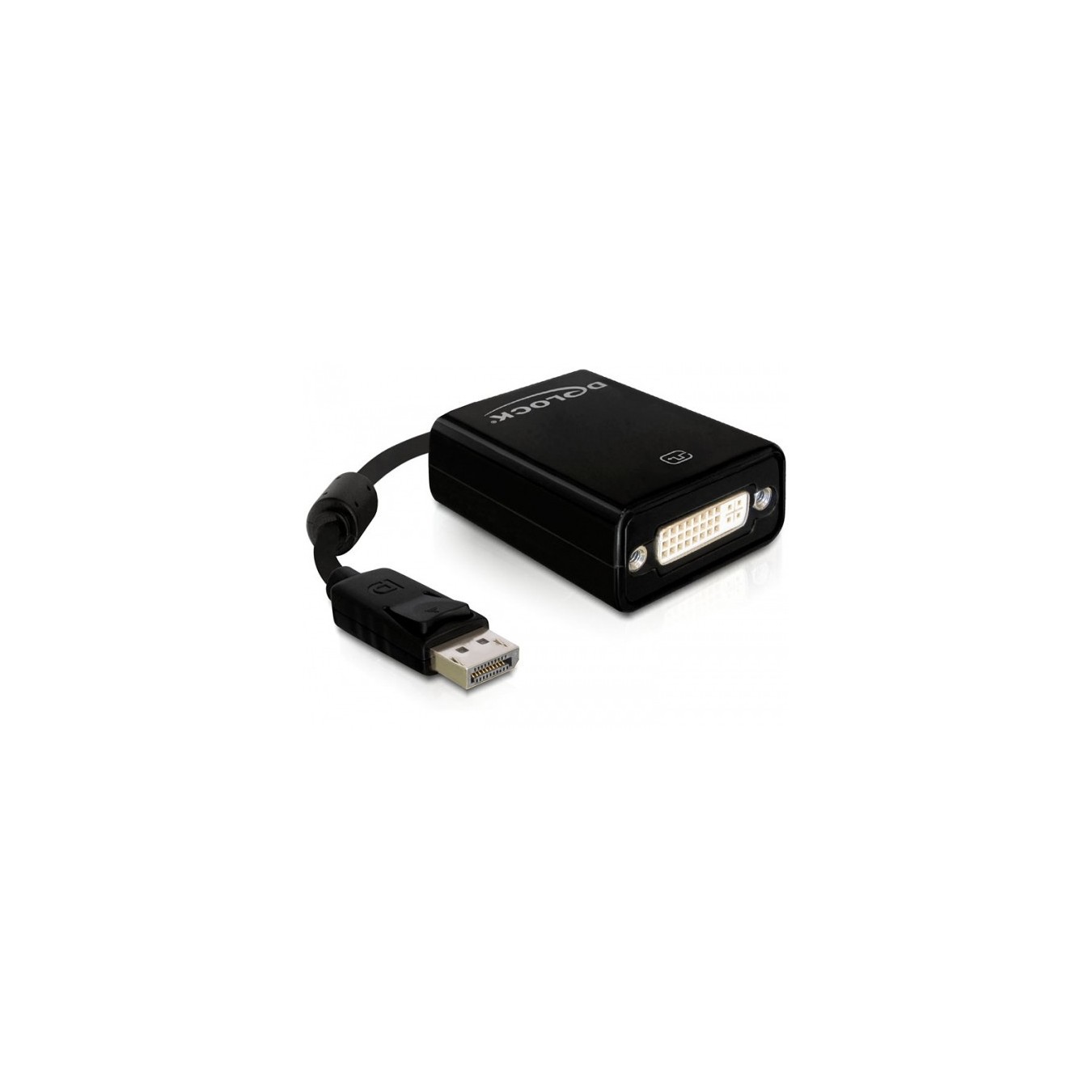 DELOCK DP-St to DVI24+5-Bu Adapter - DVI24+5-Bu - Black, 22.5 cm — Buy in Cyprus with Fast Delivery