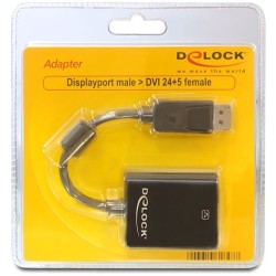 Buy DELOCK DP-St to DVI24+5-Bu Adapter - DVI24+5-Bu - Black, 22.5 cm in Cyprus, Nicosia, Limassol, Larnaka, Pafos