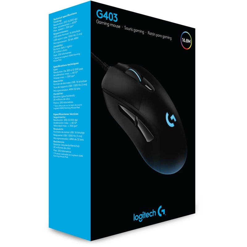 Buy Logitech G403 HERO Gaming Mouse - G403 HERO - Gaming USB mouse with 16K DPI ... in Cyprus, Nicosia, Limassol, Larnaka, Pafos