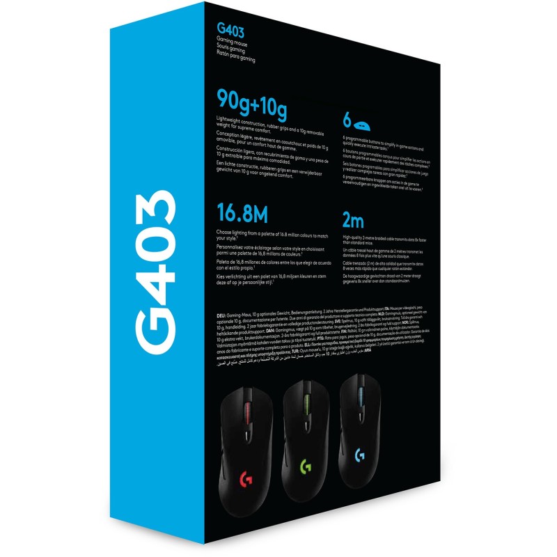 Buy Logitech G403 HERO Gaming Mouse - G403 HERO - Gaming USB mouse with 16K DPI ... in Cyprus, Nicosia, Limassol, Larnaka, Pafos