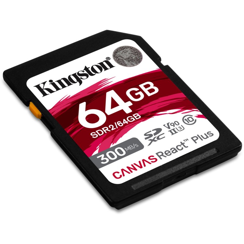 Buy Kingston Canvas React Plus SDXC 64GB - U3 300MB/s in Cyprus, Nicosia, Limassol, Larnaka, Pafos
