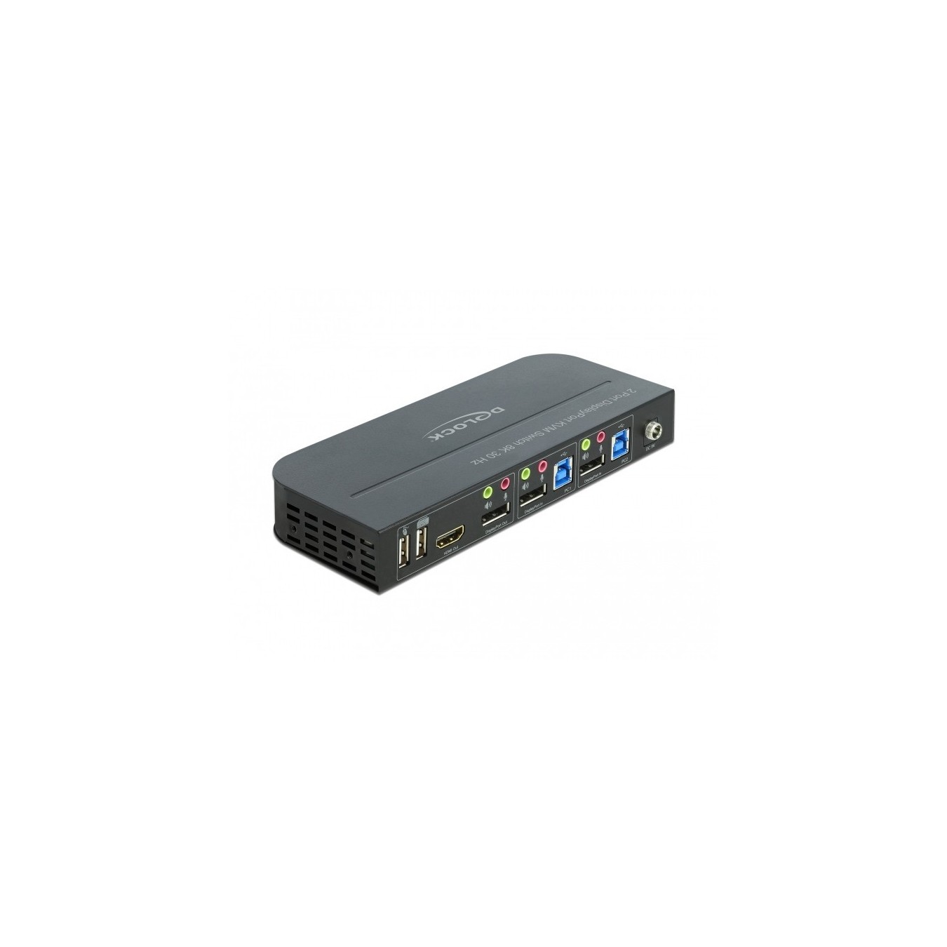 DELOCK DisplayPort 1.4 KVM Switch 8K 30Hz - USB 3.0 & Audio — Buy in Cyprus with Fast Delivery