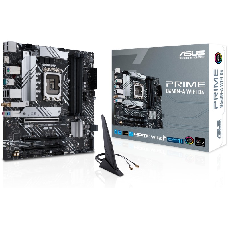 Buy ASUS PRIME B660M-A WIFI DDR4 - B660M-A WIFI - LGA1700, Micro-ATX, PCIe 4.0, ... in Cyprus, Nicosia, Limassol, Larnaka, Pafos