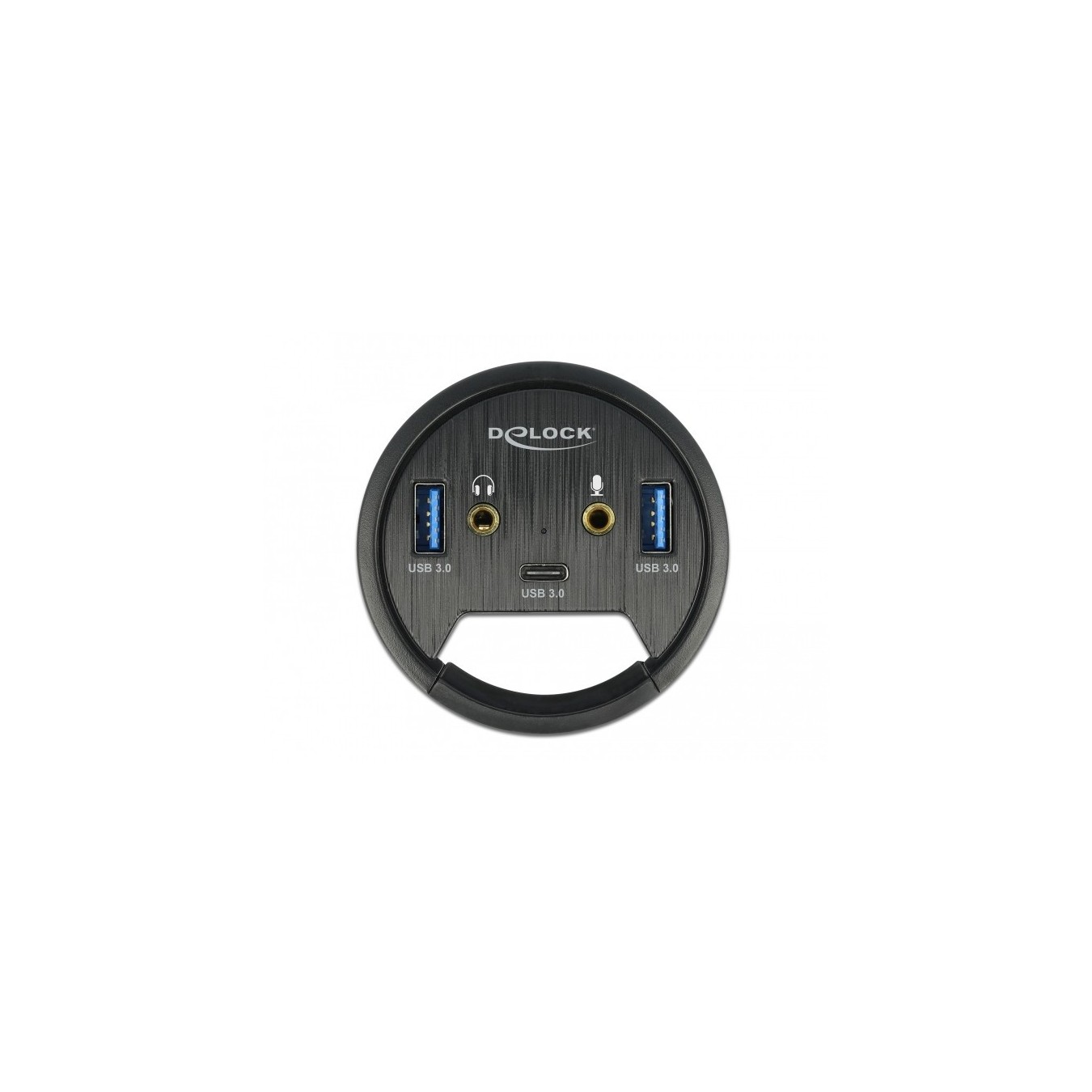 DELOCK 3-Port Desk Hub - 1x USB-C and 2x USB-A Ports + HD Audio — Buy in Cyprus with Fast Delivery
