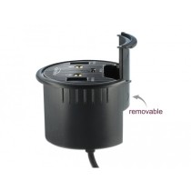DELOCK 3-Port Desk Hub - 1x USB-C and 2x USB-A Ports + HD Audio — Buy in Cyprus with Fast Delivery