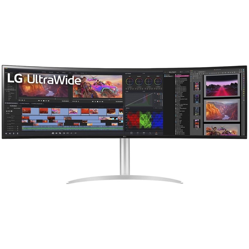 Buy LG 49WQ95X-W UltraWide QHD Monitor - 49WQ95X-W - IPS, 3440x1440, 32:9, White in Cyprus, Nicosia, Limassol, Larnaka, Pafos