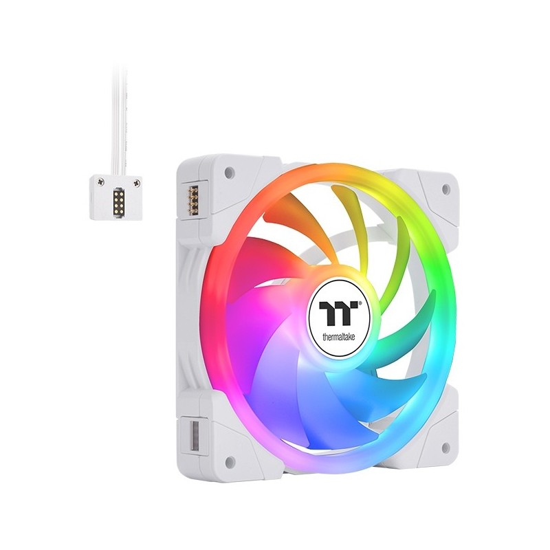 Buy Thermaltake SWAFAN EX12 ARGB PC Cooling Fan - EX12 - White, 120 mm, 3-Fan Pa... in Cyprus, Nicosia, Limassol, Larnaka, Pafos