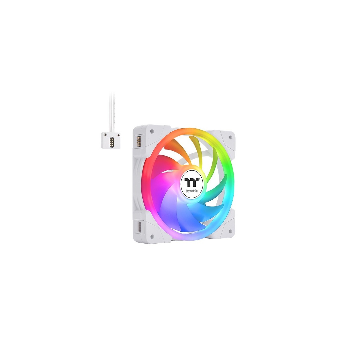 Thermaltake SWAFAN EX12 ARGB PC Cooling Fan - EX12 - White, 120 mm, 3-Fan Pack, TT Premium Edition