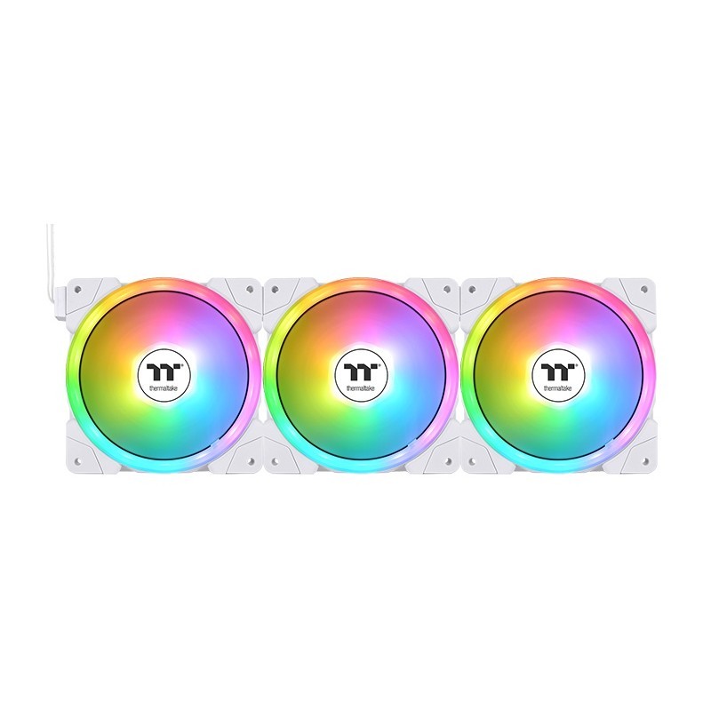 Buy Thermaltake SWAFAN EX12 ARGB PC Cooling Fan - EX12 - White, 120 mm, 3-Fan Pa... in Cyprus, Nicosia, Limassol, Larnaka, Pafos