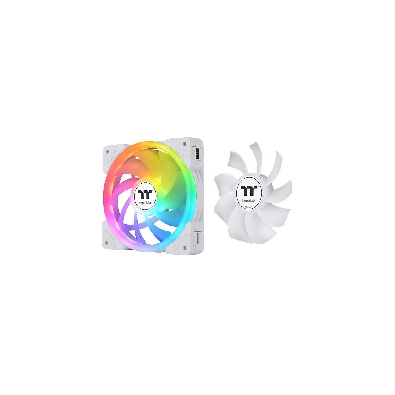 Thermaltake SWAFAN EX12 ARGB PC Cooling Fan - EX12 - White, 120 mm, 3-Fan Pack, TT Premium Edition