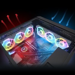 Buy Thermaltake SWAFAN EX12 ARGB PC Cooling Fan - EX12 - White, 120 mm, 3-Fan Pa... in Cyprus, Nicosia, Limassol, Larnaka, Pafos