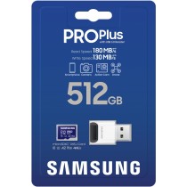 Samsung PRO Plus microSDXC 512GB - 180MB/s read, USB card reader included — Buy in Cyprus with Fast Delivery