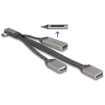 DELOCK 2-Port USB Hub with SD/microSD Card Reader and USB-C Connector — Buy in Cyprus with Fast Delivery