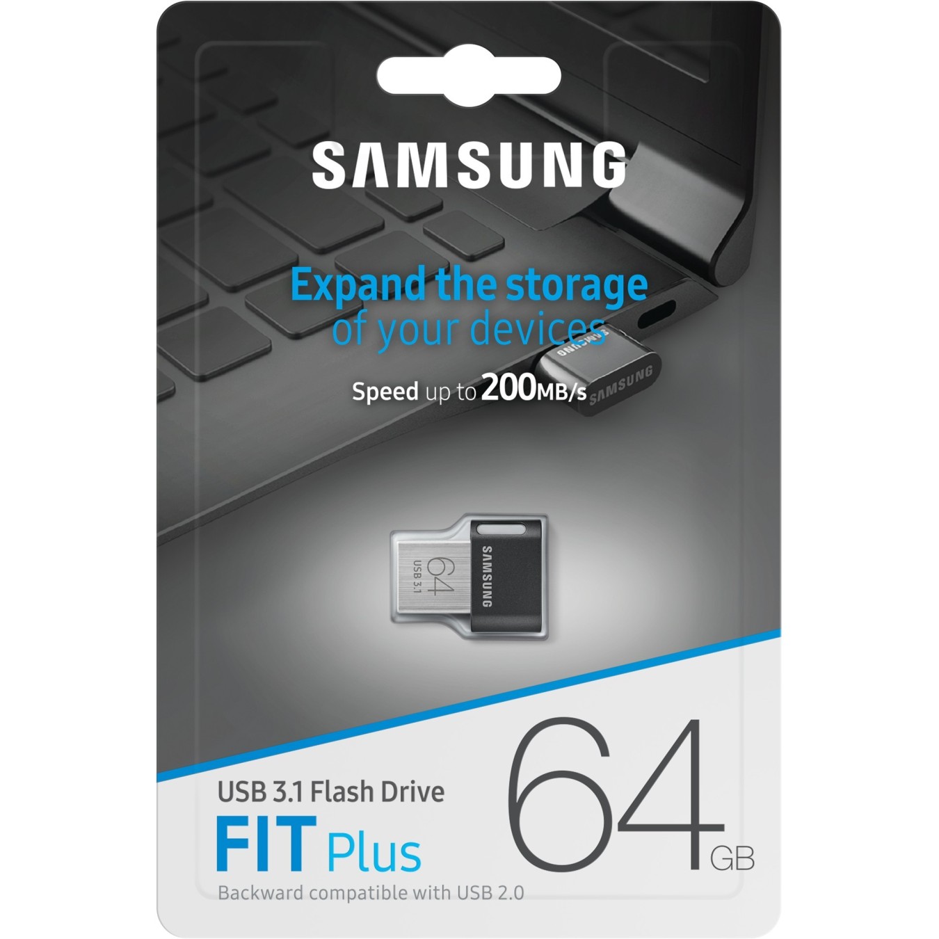 Samsung FIT Plus USB 3.1 Flash Drive - Black, 64GB — Buy in Cyprus with Fast Delivery