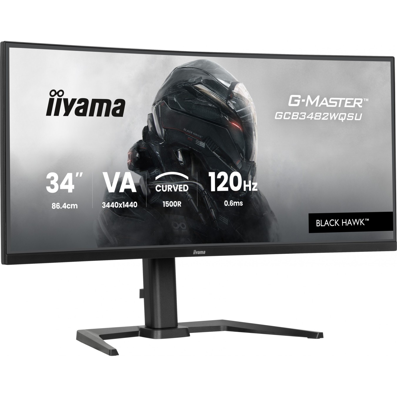 iiyama G-Master 34-inch Ultrawide TFT - GCB3482WQSU - Black 21:9, UWQHD — Buy in Cyprus with Fast Delivery